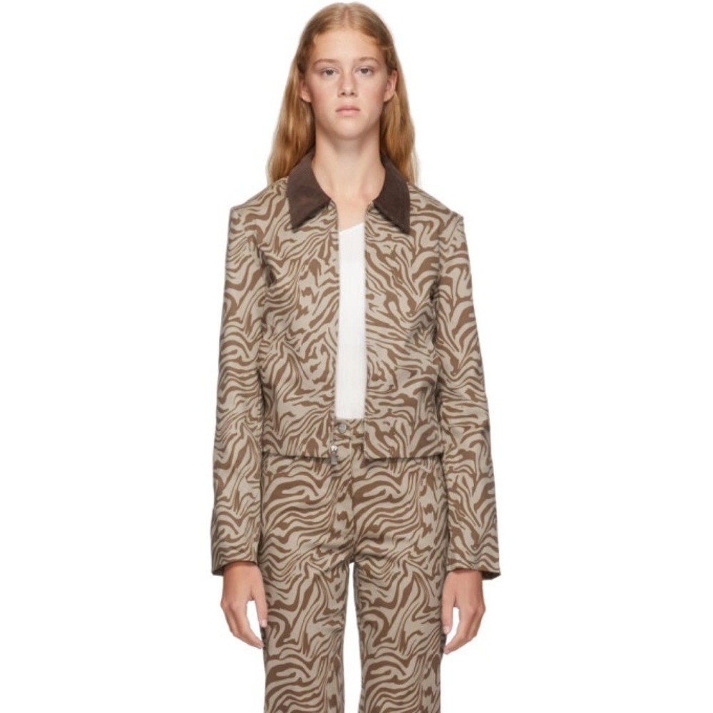 Miaou Tan Zebra Kai Jacket in Large